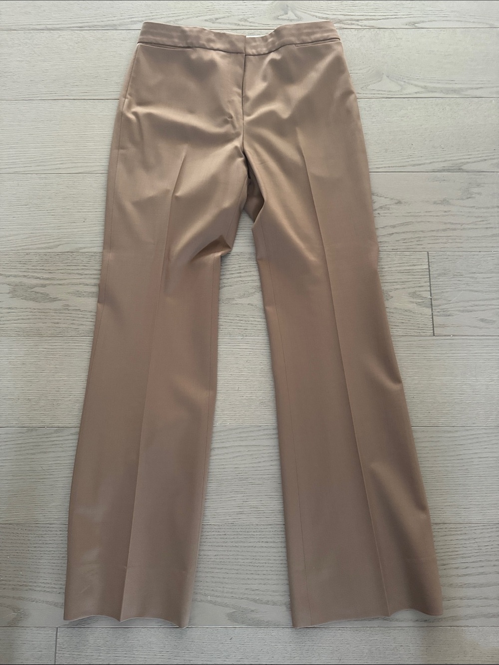 MM Lafleur Camel Straight-Leg Dress Pants